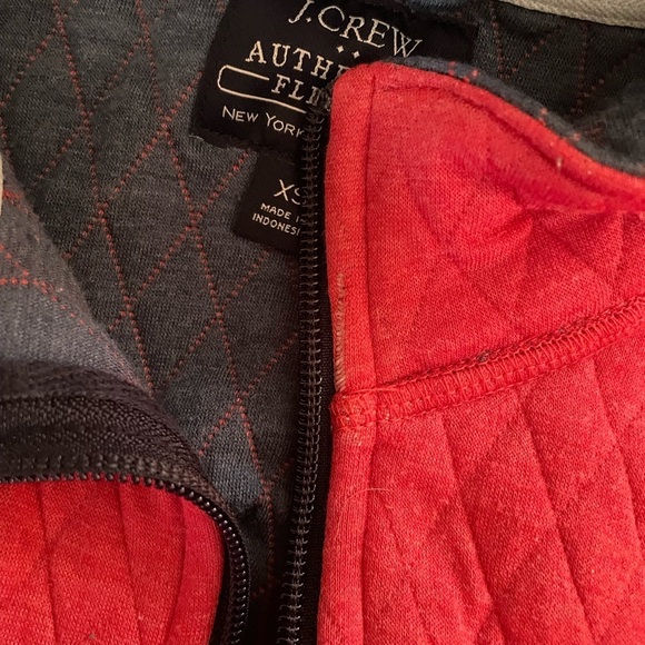 Men's XS J. Crew Quilted diamond half-zip pullover - Picture 5 of 5